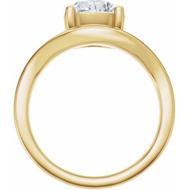 Scarlett Engagement Ring - 10ct Yellow Gold - Diamond Spread 2