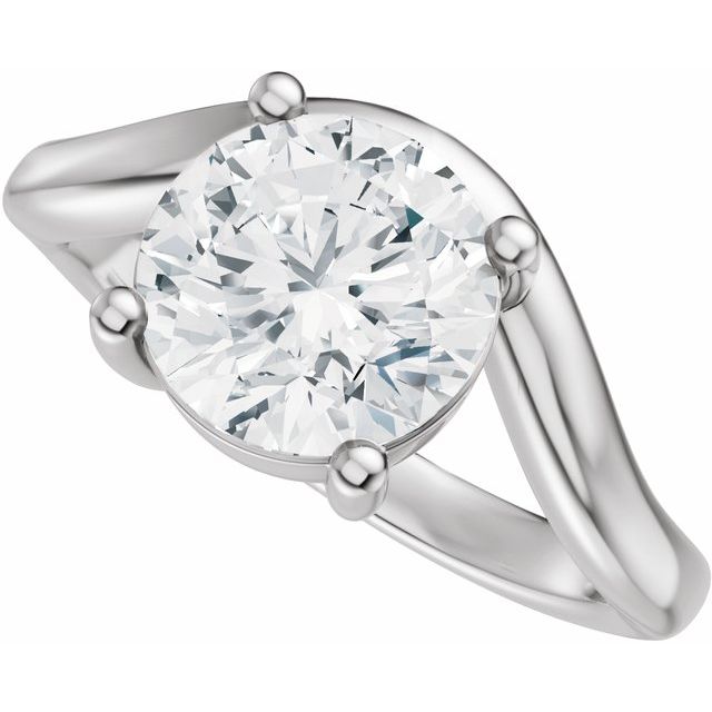Scarlett Engagement Ring - 10ct White Gold - Diamond Spread 2