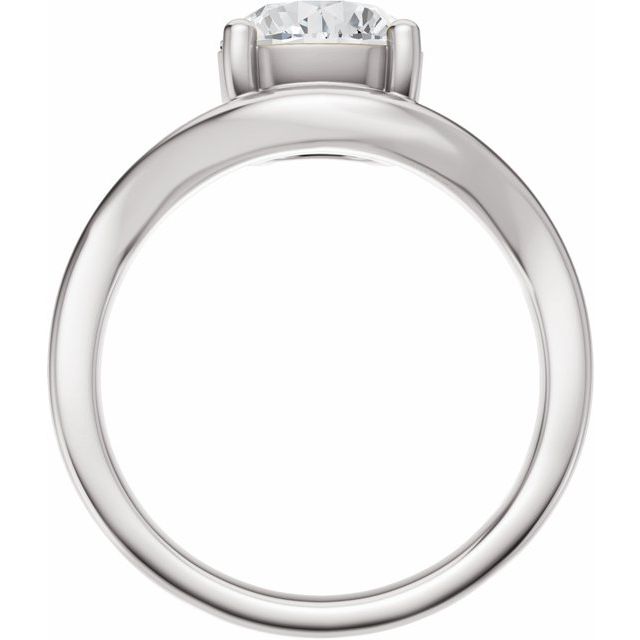 Scarlett Engagement Ring - 10ct White Gold - Diamond Spread 2