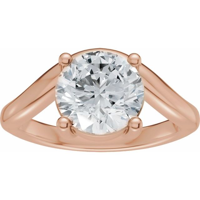 Scarlett Engagement Ring - 10ct Rose Gold - Diamond Spread 2