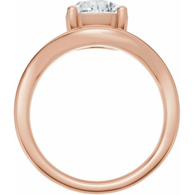 Scarlett Engagement Ring - 10ct Rose Gold - Diamond Spread 2