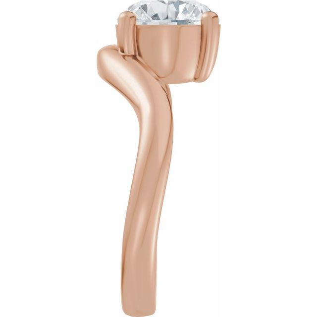 Scarlett Engagement Ring - 10ct Rose Gold - Diamond Spread 2