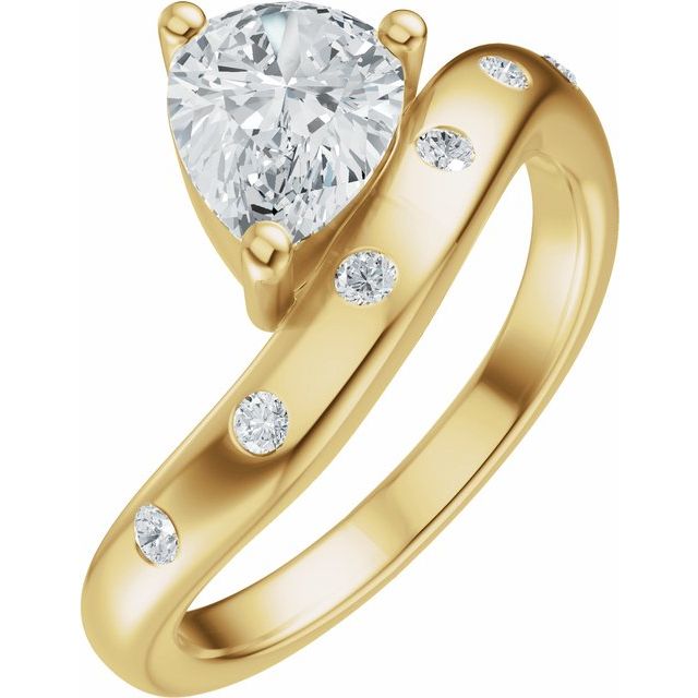 Hart Engagement Ring - 18ct Yellow Gold - Diamond Spread 1