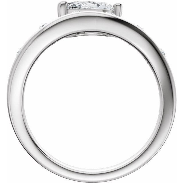 Hart Engagement Ring - 10ct White Gold - Diamond Spread 1