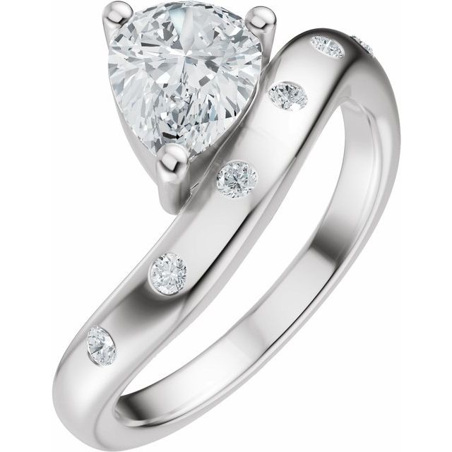 Hart Engagement Ring - Platinum - Diamond Spread 1