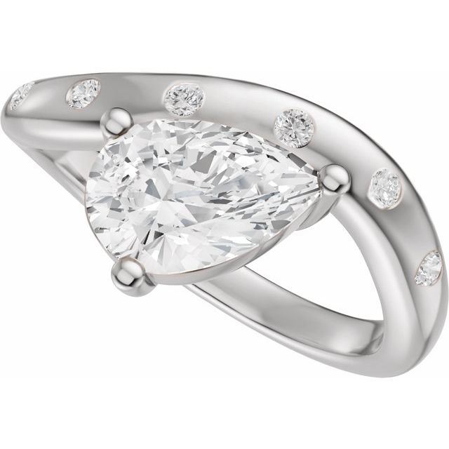 Hart Engagement Ring - 10ct White Gold - Diamond Spread 2