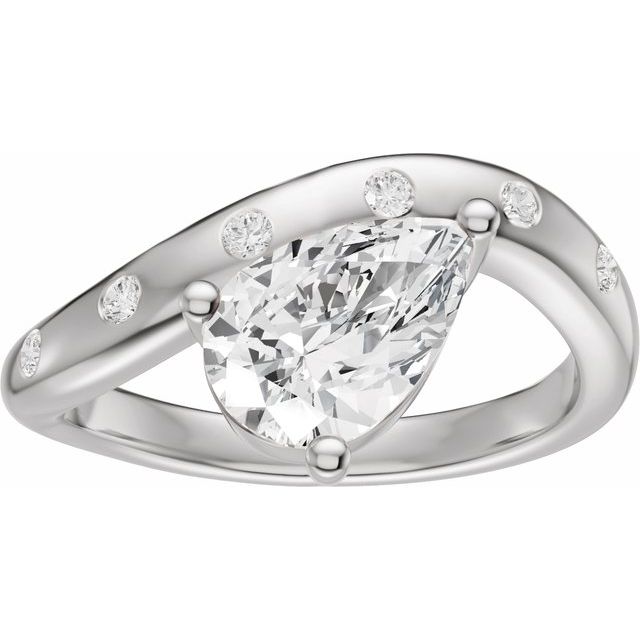 Hart Engagement Ring - 10ct White Gold - Diamond Spread 2