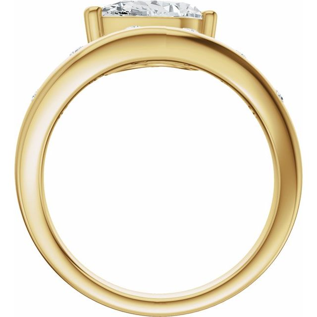 Hart Engagement Ring - 10ct Yellow Gold - Diamond Spread 3