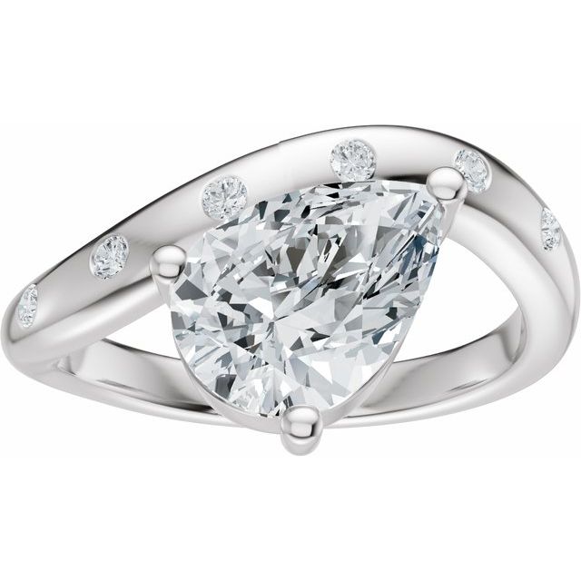 Hart Engagement Ring - 10ct White Gold - Diamond Spread 3