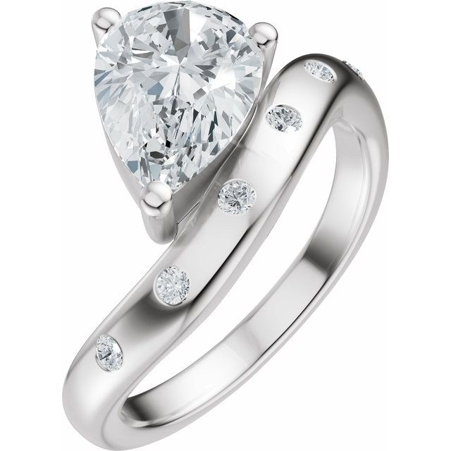 Hart Engagement Ring - Platinum - Diamond Spread 3