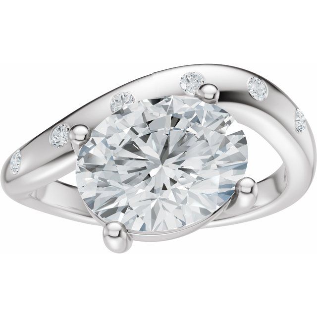 Hart Engagement Ring - 10ct White Gold - Diamond Spread 2