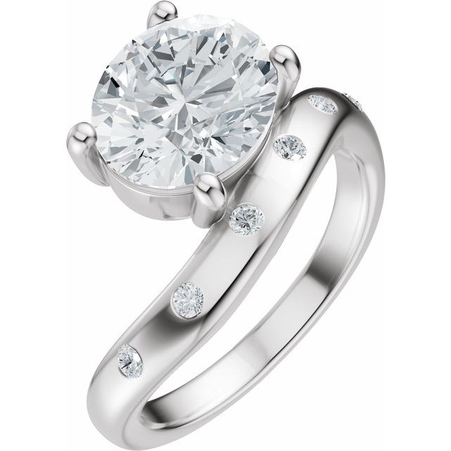 Hart Engagement Ring - Platinum - Diamond Spread 2