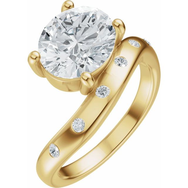 Hart Engagement Ring - 18ct Yellow Gold - Diamond Spread 2