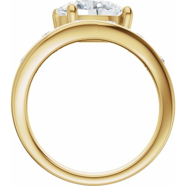 Hart Engagement Ring - 10ct Yellow Gold - Diamond Spread 2