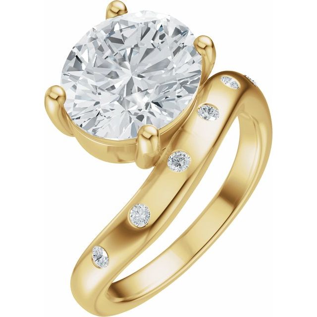 Hart Engagement Ring - 18ct Yellow Gold - Diamond Spread 3