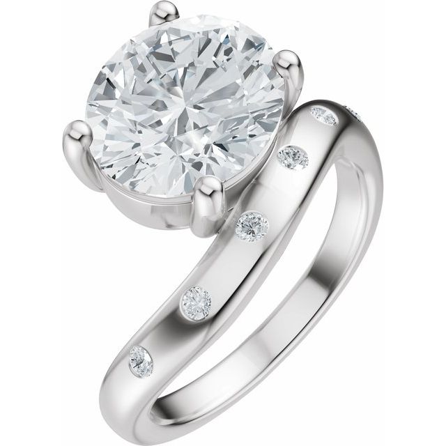 Hart Engagement Ring - Platinum - Diamond Spread 3
