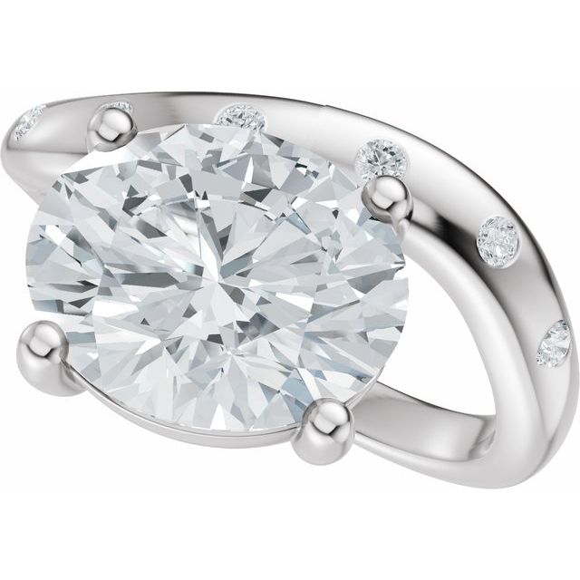 Hart Engagement Ring - 10ct White Gold - Diamond Spread 3