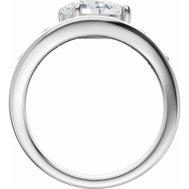 Hart Engagement Ring - 10ct White Gold - Diamond Spread 1