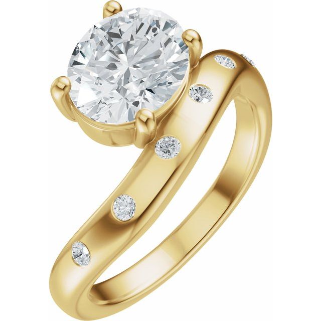 Hart Engagement Ring - 18ct Yellow Gold - Diamond Spread 1