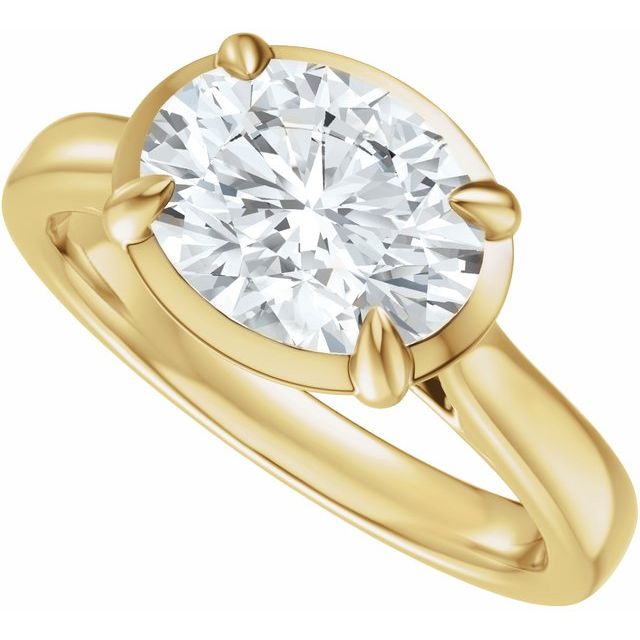 Taylor Engagement Ring - 10ct Yellow Gold - Diamond Spread 2