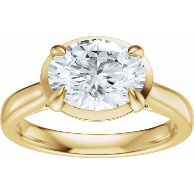 Taylor Engagement Ring - 10ct Yellow Gold - Diamond Spread 2