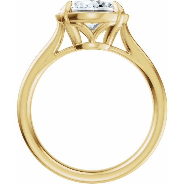 Taylor Engagement Ring - 10ct Yellow Gold - Diamond Spread 2