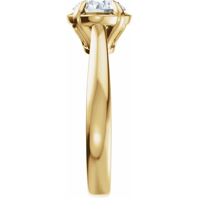 Taylor Engagement Ring - 10ct Yellow Gold - Diamond Spread 2