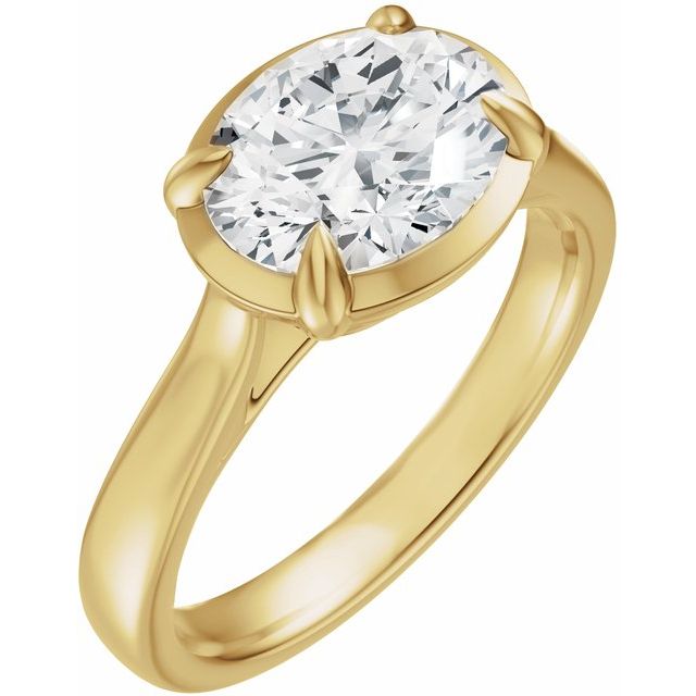 Taylor Engagement Ring - 18ct Yellow Gold - Diamond Spread 5