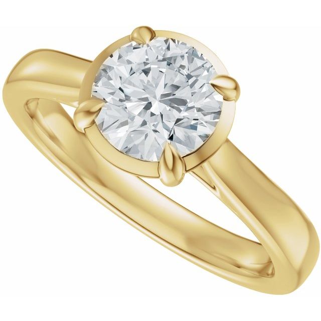 Taylor Engagement Ring - 10ct Yellow Gold - Diamond Spread 1