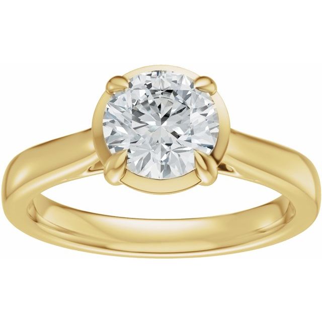 Taylor Engagement Ring - 10ct Yellow Gold - Diamond Spread 1