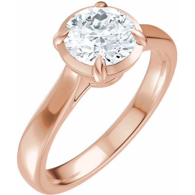 Taylor Engagement Ring - 18ct Rose Gold - Diamond Spread 3