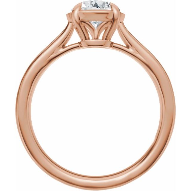 Taylor Engagement Ring - 10ct Rose Gold - Diamond Spread 1