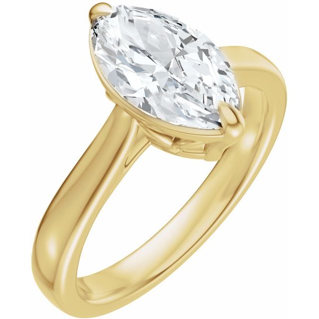 Taylor Engagement Ring - 18ct Yellow Gold - Diamond Spread 2