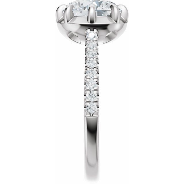 Alexis Engagement Ring - 10ct White Gold - Diamond Spread 1