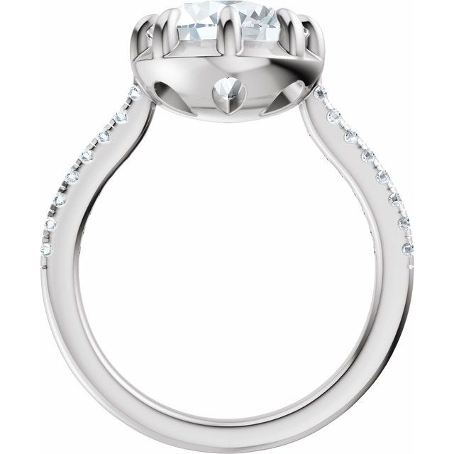 Alexis Engagement Ring - 10ct White Gold - Diamond Spread 3
