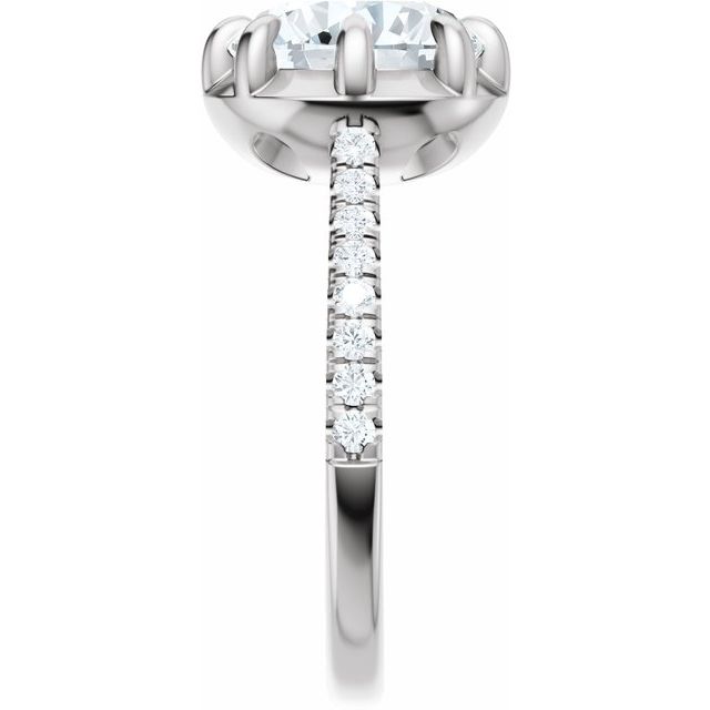 Alexis Engagement Ring - 10ct White Gold - Diamond Spread 3
