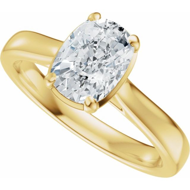 Taylor Engagement Ring - 10ct Yellow Gold - Diamond Spread 1