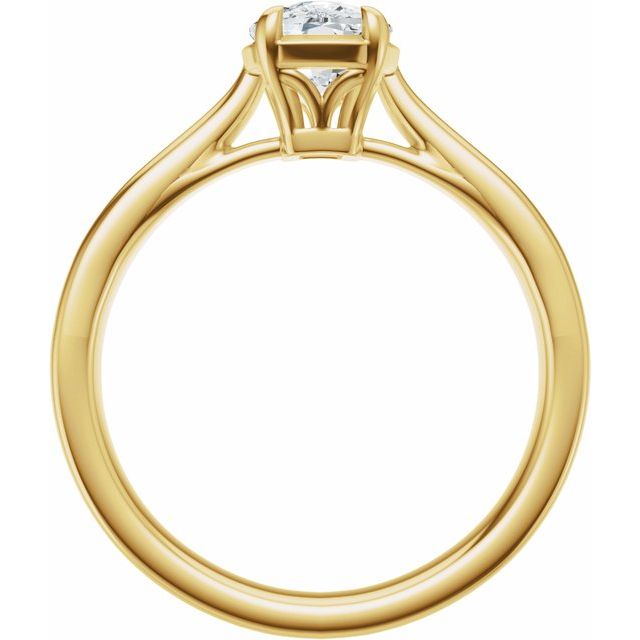 Taylor Engagement Ring - 10ct Yellow Gold - Diamond Spread 1