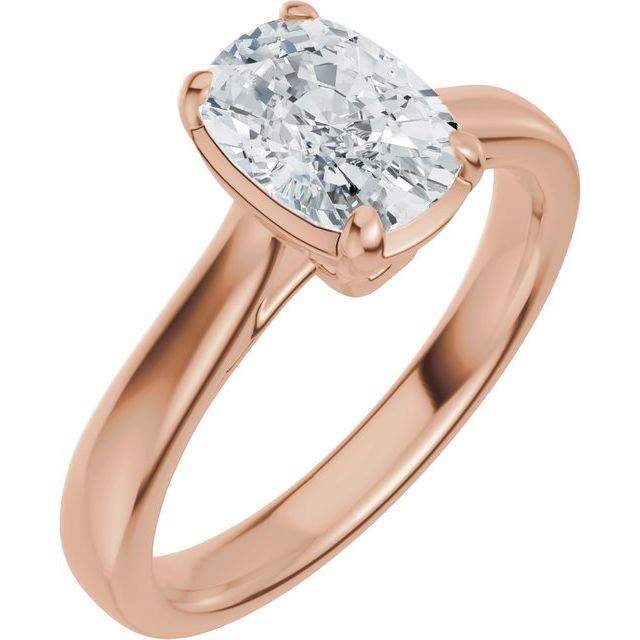 Taylor Engagement Ring - 18ct Rose Gold - Diamond Spread 1