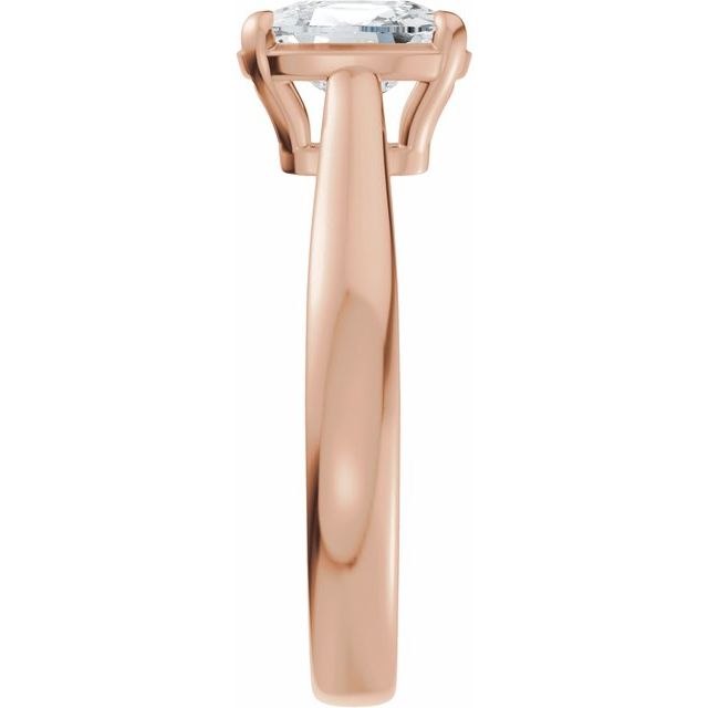 Taylor Engagement Ring - 10ct Rose Gold - Diamond Spread 1
