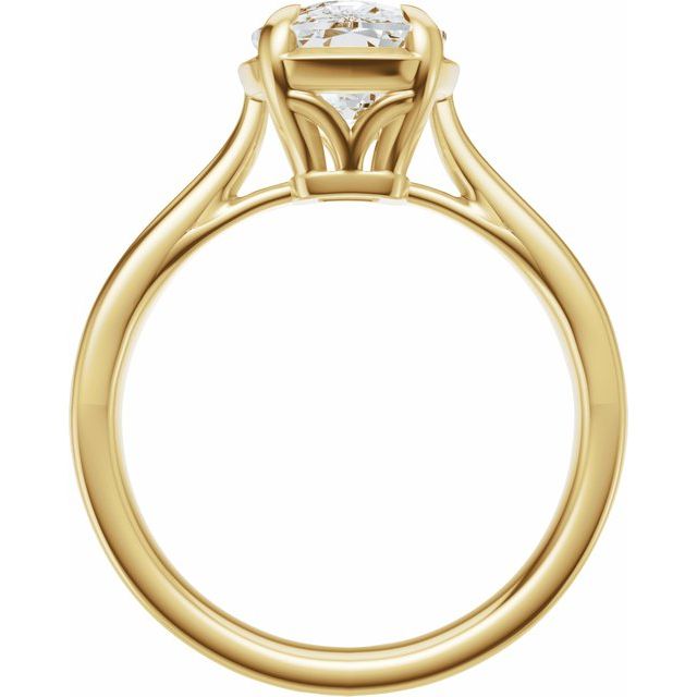 Taylor Engagement Ring - 10ct Yellow Gold - Diamond Spread 2