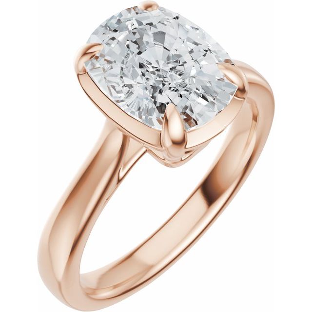 Taylor Engagement Ring - 18ct Rose Gold - Diamond Spread 5