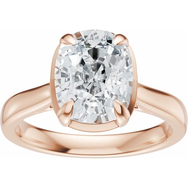 Taylor Engagement Ring - 10ct Rose Gold - Diamond Spread 2