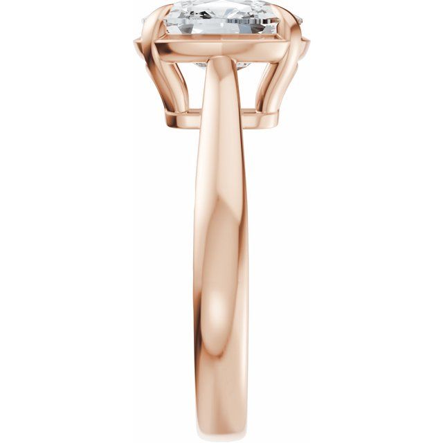 Taylor Engagement Ring - 10ct Rose Gold - Diamond Spread 2