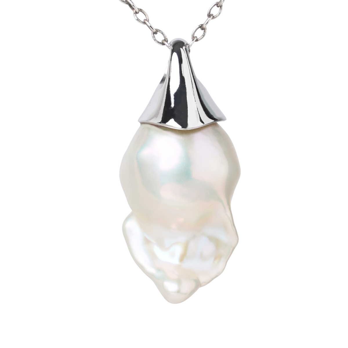 FLUID Baroque Drop Pearl Pendant