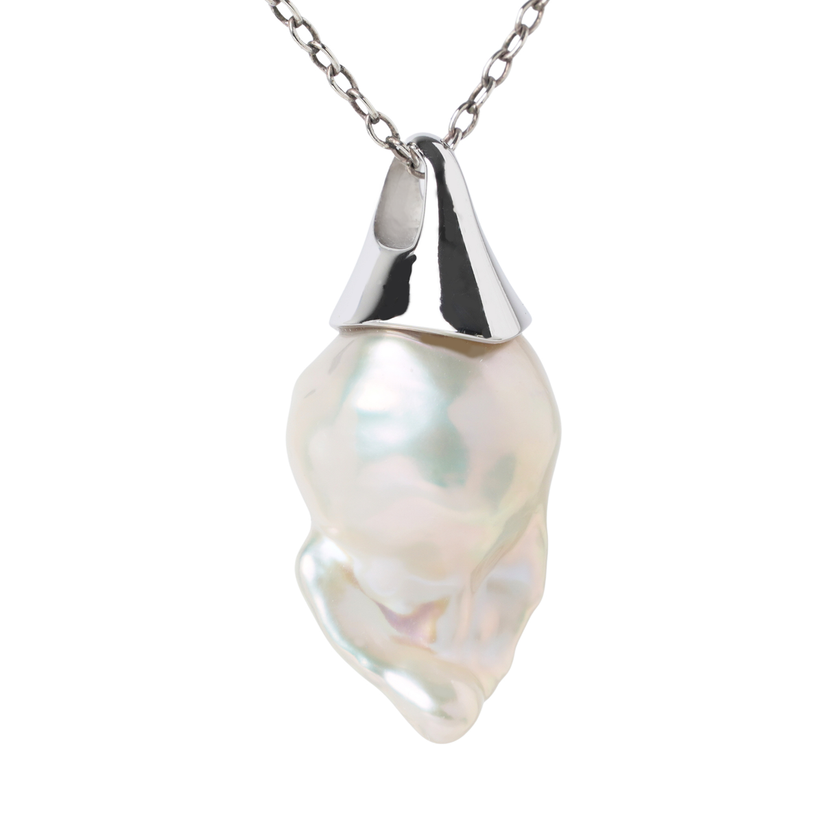 FLUID Baroque Drop Pearl Pendant