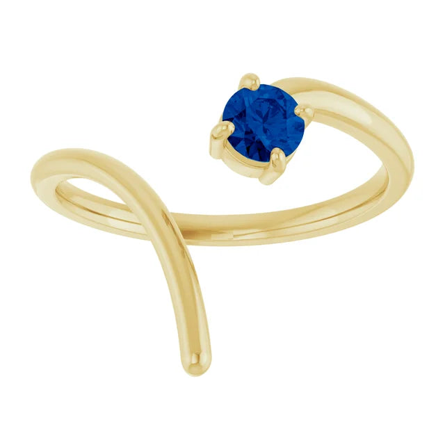 10K White 0.25ct Lab-Grown Negative Space Ring