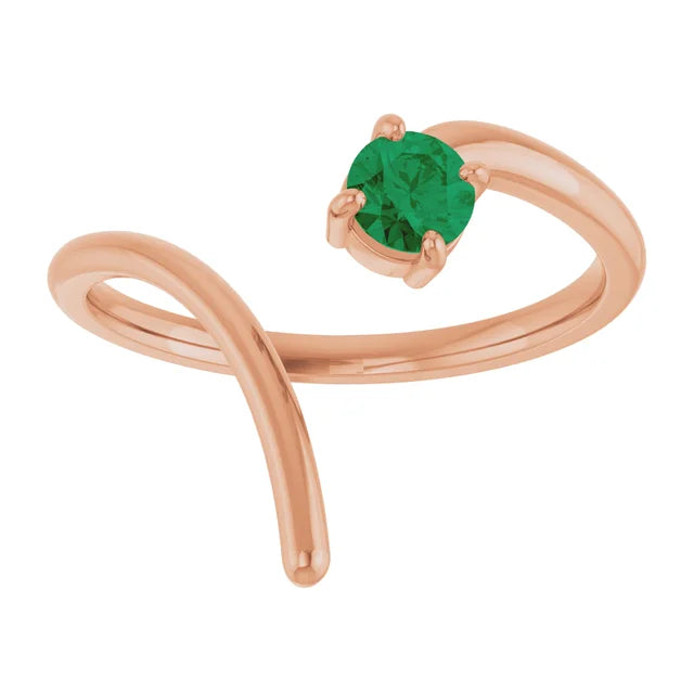 10K White 0.25ct Lab-Grown Negative Space Ring