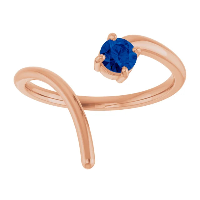 10K White 0.25ct Lab-Grown Negative Space Ring