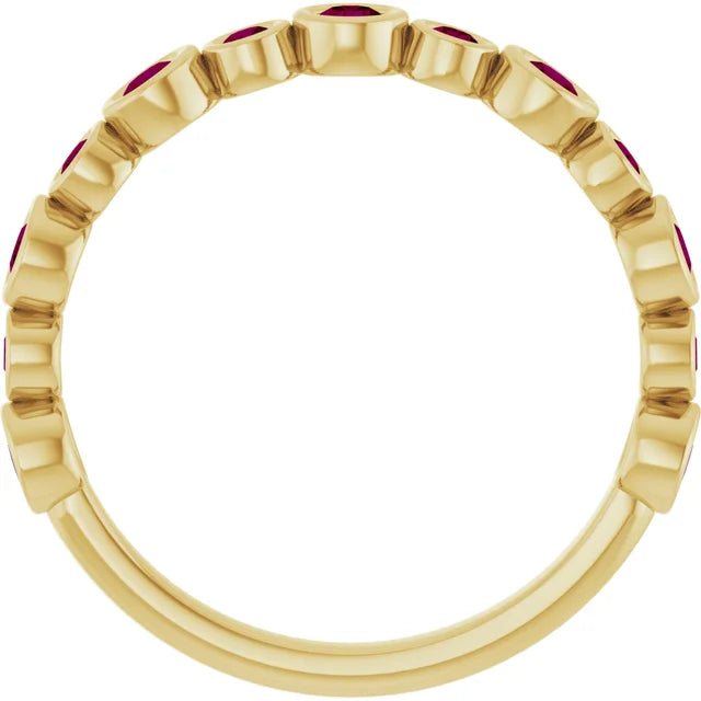 10K Rose 1/3 CTW Lab-Grown Diamond  Anniversary Band